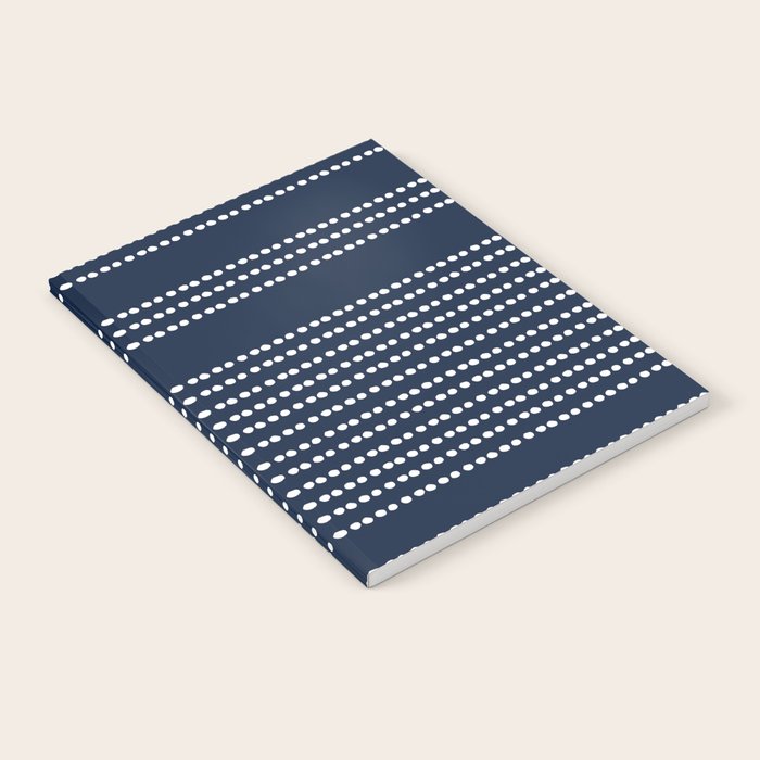 Spotted, African Pattern in Blue and White Notebook Gallery Image 1