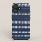 Spotted, African Pattern in Blue and White iPhone Case Gallery Image 1