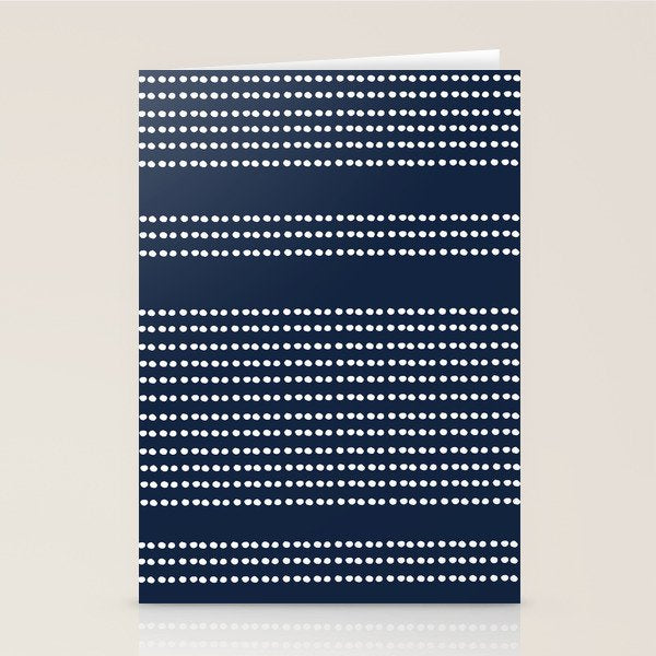 Spotted, African Pattern in Blue and White Stationery Card Gallery Image 2