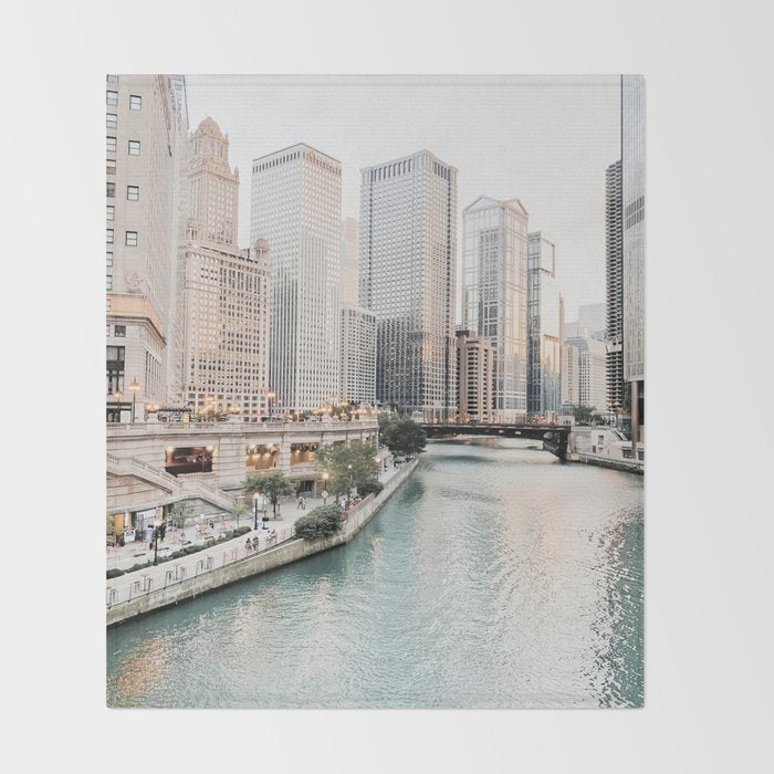 Chicago City Throw Blanket Gallery Image 2