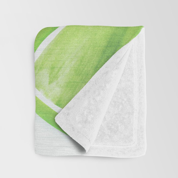 Fresh Lime Citrus Abstract Watercolor Throw Blanket Gallery Image 3