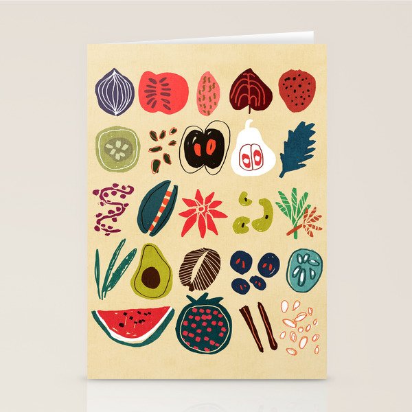 Fruit and Spice Rack Stationery Card Gallery Image 2