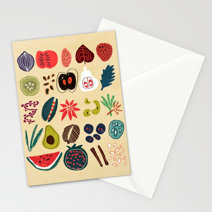 Fruit and Spice Rack Stationery Card Gallery Image 2
