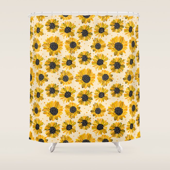Sunflowers IV Shower Curtain Gallery Image 1