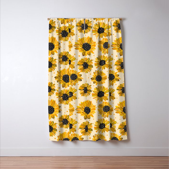 Sunflowers IV Window Curtain Gallery Image 3