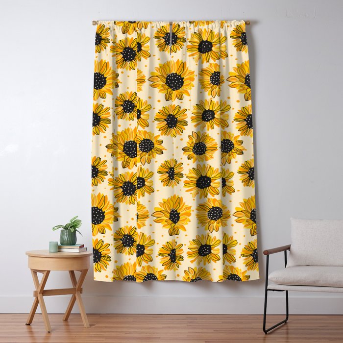 Sunflowers IV Window Curtain Gallery Image 5