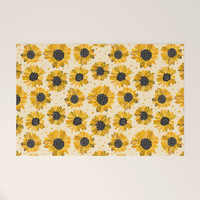 Sunflowers IV Welcome Mat Gallery Image 1