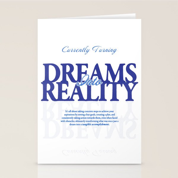 Dreams into Reality Stationery Card Gallery Image 2