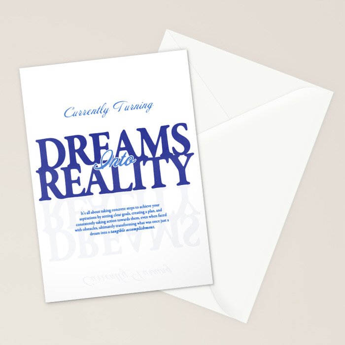 Dreams into Reality Stationery Card Gallery Image 2