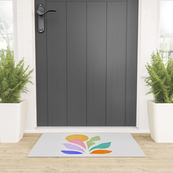 Sun & Leaves: Matisse Pastel Series 04 Welcome Mat Gallery Image 3
