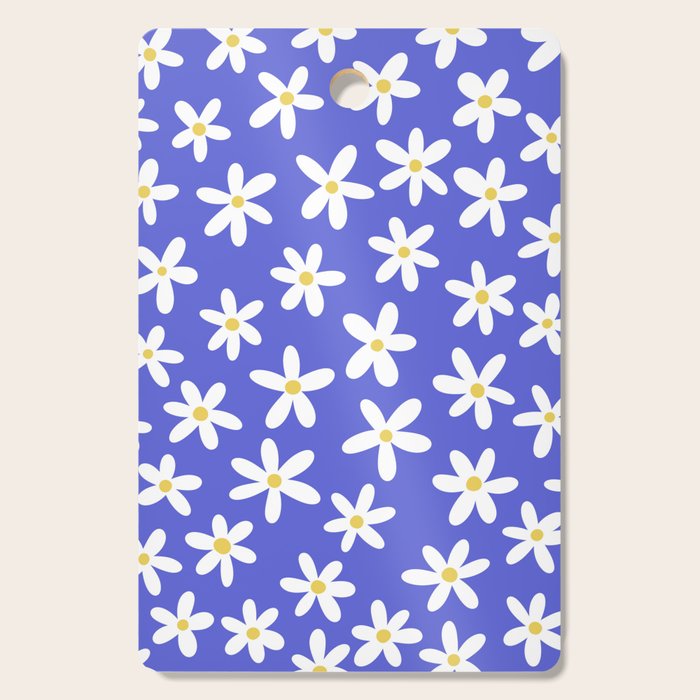 Daisies -- Blue Cutting Board Gallery Image 1