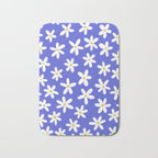 Daisies -- Blue Bath Mat Gallery Image 1