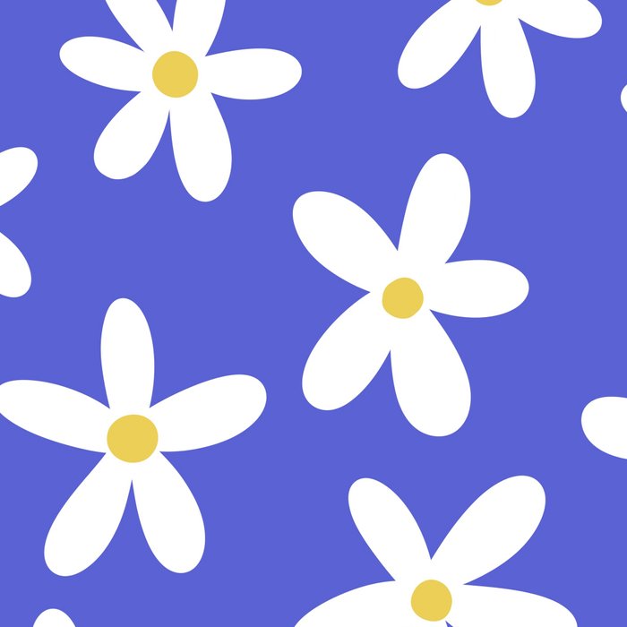 Daisies -- Blue Coffee Mug Gallery Image 2