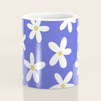 Daisies -- Blue Coffee Mug Gallery Image 4