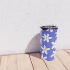 Daisies -- Blue Travel Mug Gallery Image 4