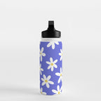 Daisies -- Blue Water Bottle Gallery Image 3