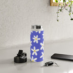 Daisies -- Blue Water Bottle Gallery Image 4