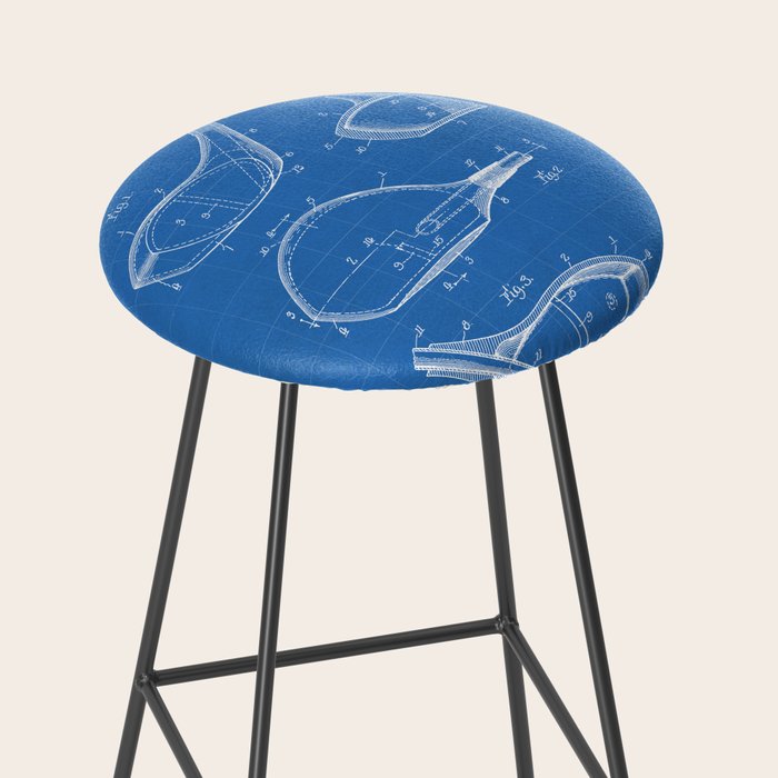Golf Driver Patent - Golf Art - Blueprint Stool Gallery Image 2