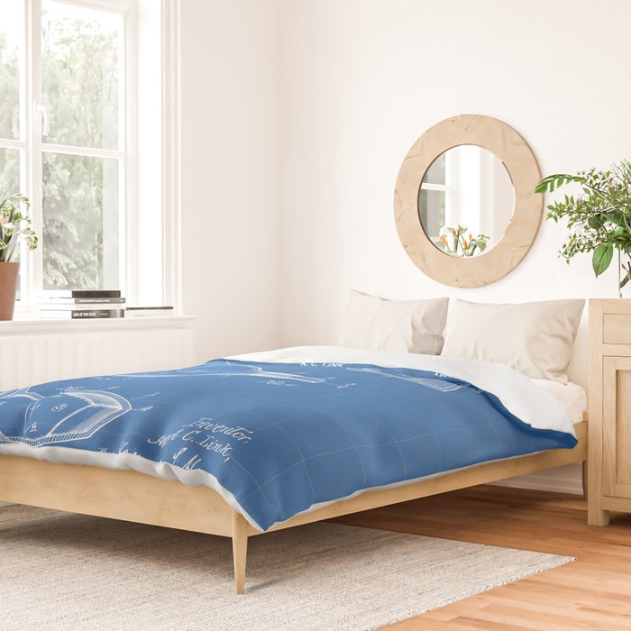 Golf Driver Patent - Golf Art - Blueprint Duvet Cover Gallery Image 2