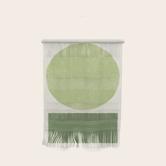 Geometric Balance - Green Wall Hanging Gallery Image 1