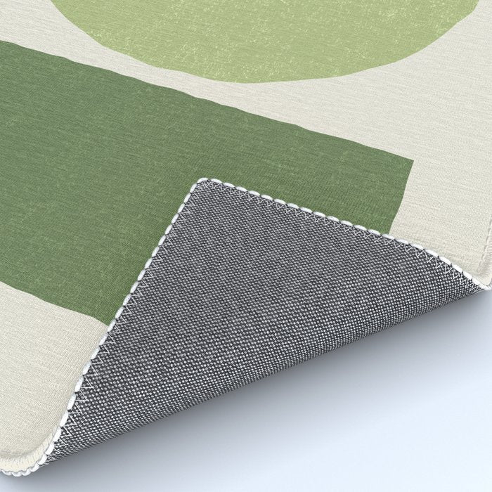 Geometric Balance - Green Rug Gallery Image 4