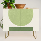 Geometric Balance - Green Credenza Gallery Image 1