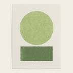 Geometric Balance - Green Poster Gallery Image 4