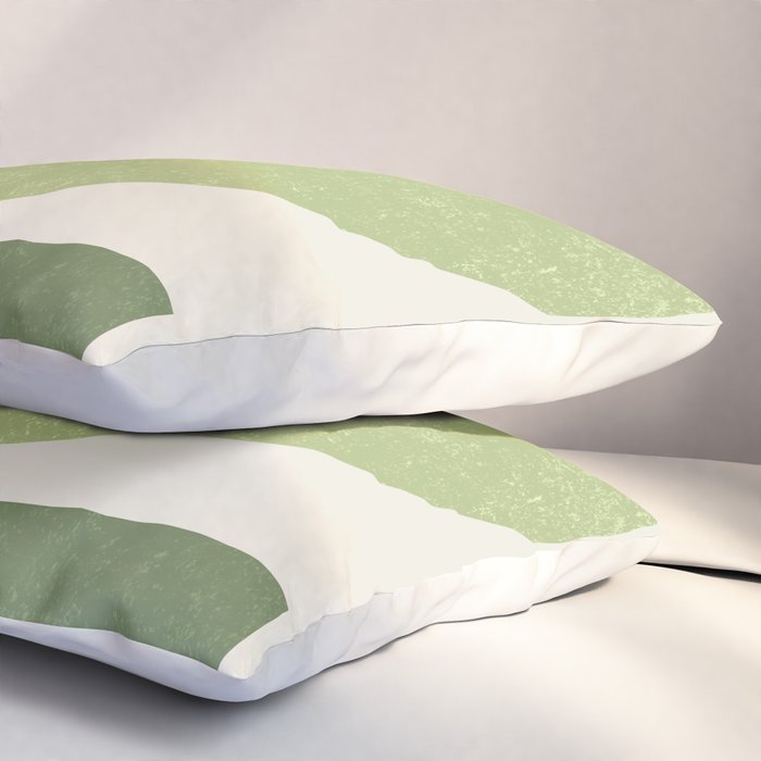 Geometric Balance - Green Pillow Sham Gallery Image 3