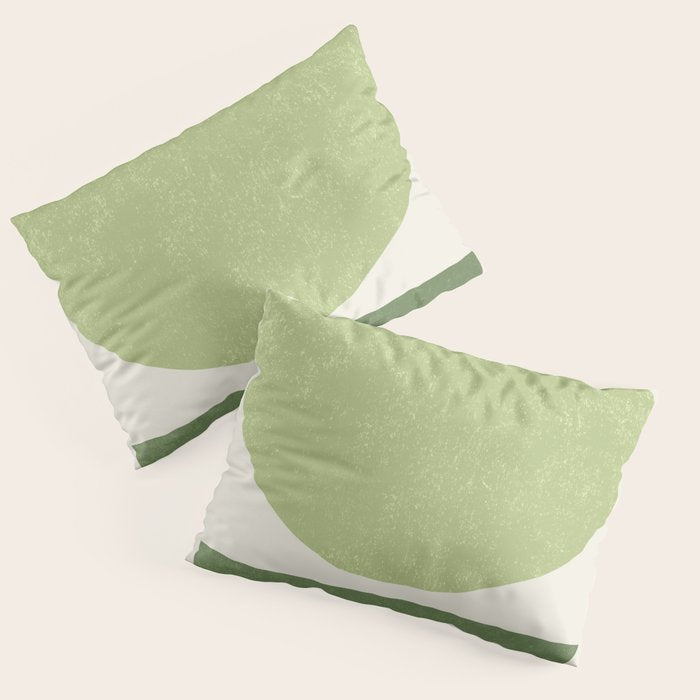 Geometric Balance - Green Pillow Sham Gallery Image 3