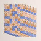 Retro Flowers Check Pattern XXII Wrapping Paper Gallery Image 3