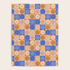 Retro Flowers Check Pattern XXII Poster Gallery Image 4