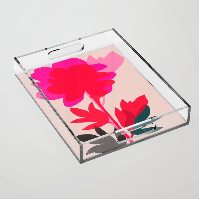 peony 5 Acrylic Tray Gallery Image 1