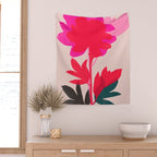 peony 5 Wall Tapestry Gallery Image 2