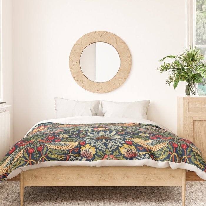 Strawberry Thief by William Morris 1883 Antique Vintage Victorian Jugendstil Art Nouveau Retro  Duvet Cover Gallery Image 3