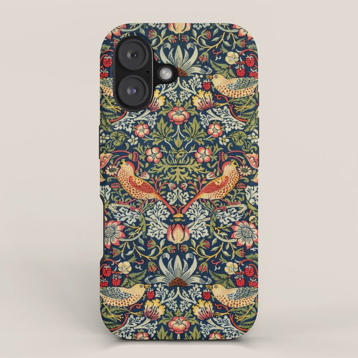 Strawberry Thief by William Morris 1883 Antique Vintage Victorian Jugendstil Art Nouveau Retro  iPhone Case Gallery Image 1