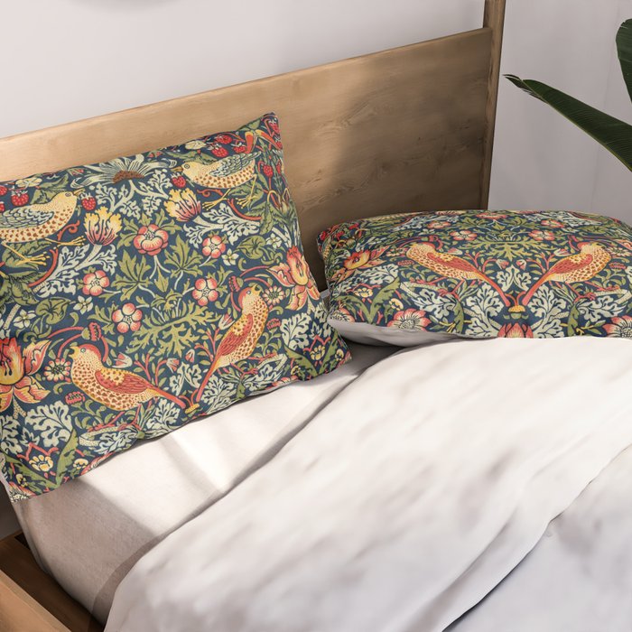 Strawberry Thief by William Morris 1883 Antique Vintage Victorian Jugendstil Art Nouveau Retro  Pillow Sham Gallery Image 2