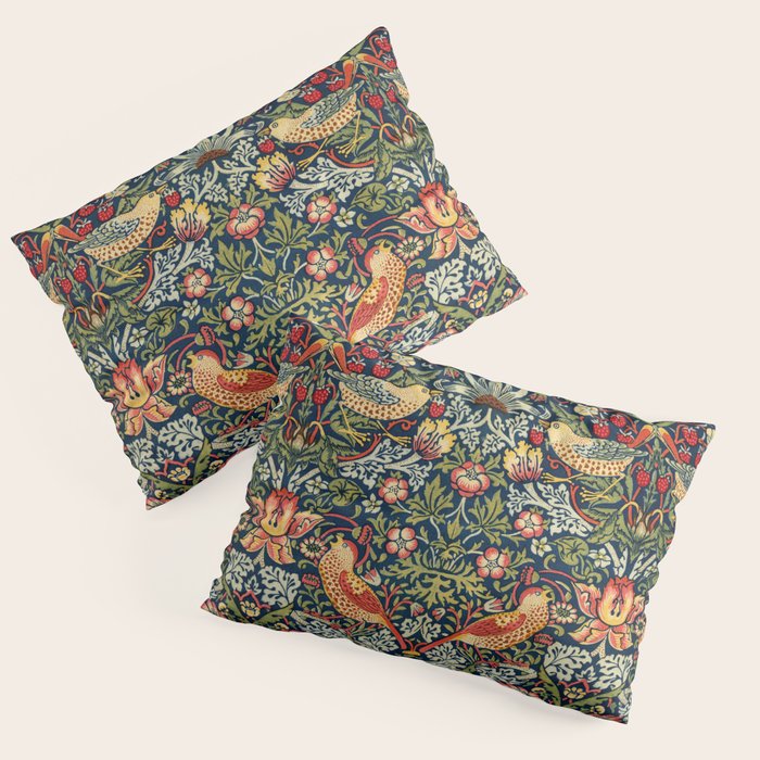 Strawberry Thief by William Morris 1883 Antique Vintage Victorian Jugendstil Art Nouveau Retro  Pillow Sham Gallery Image 3