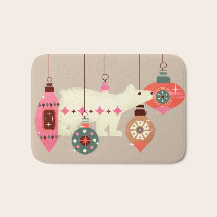 Festive Baubles With A Polar Bear Bath Mat Gallery Image 1