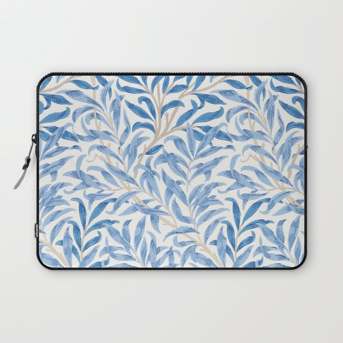William Morris Vintage Willow Bough Woad Blue Laptop Sleeve Gallery Image 1