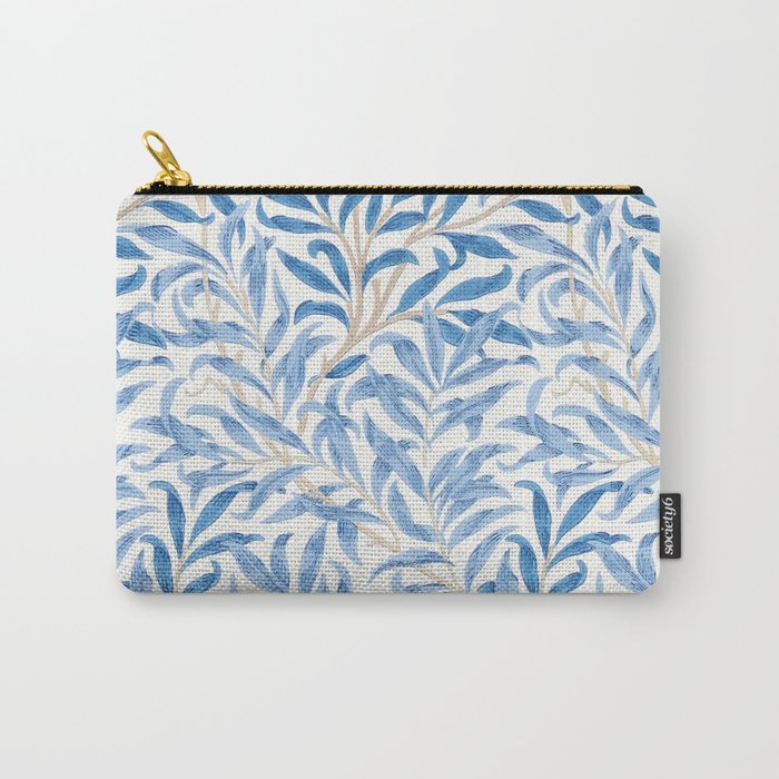 William Morris Vintage Willow Bough Woad Blue Carry All Pouch Gallery Image 1