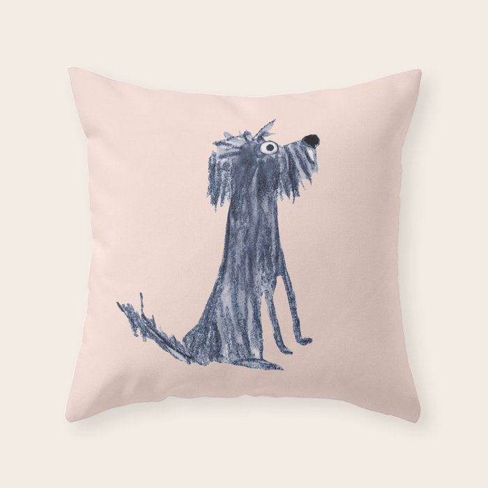 Scruffy dog Throw Pillow Gallery Image 6