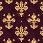 Fleur De Lis In Royal Burgundy and Gold Coffee Mug Gallery Image 2