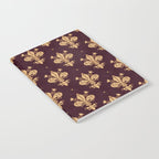 Fleur De Lis In Royal Burgundy and Gold Notebook Gallery Image 2