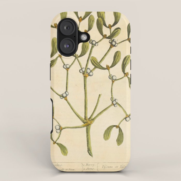 Mistletoe by Elizabeth Blackwell from "A Curious Herbal," 1737 (benefiting The Nature Conservancy) iPhone Case Gallery Image 1