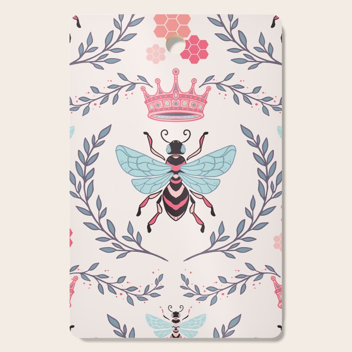 Queen Bee - Coral Pink Cutting Board Gallery Image 1