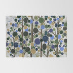 Blue Bubble Trees Rug Gallery Image 2