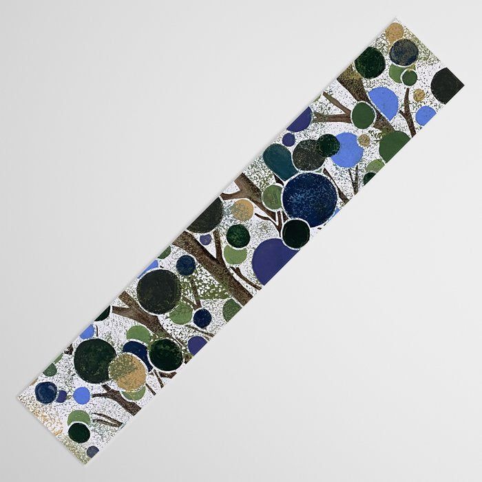 Blue Bubble Trees Table Runner Gallery Image 3