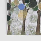 Blue Bubble Trees Poster Gallery Image 3