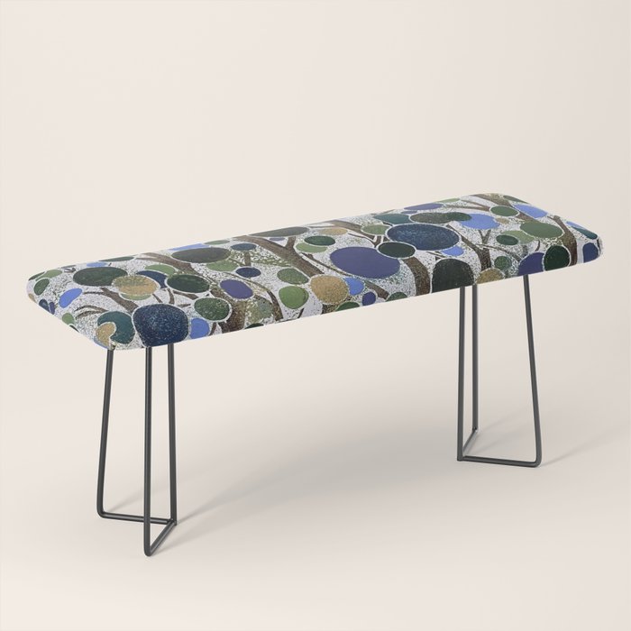 Blue Bubble Trees Bench Gallery Image 1