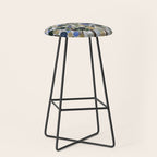 Blue Bubble Trees Stool Gallery Image 1